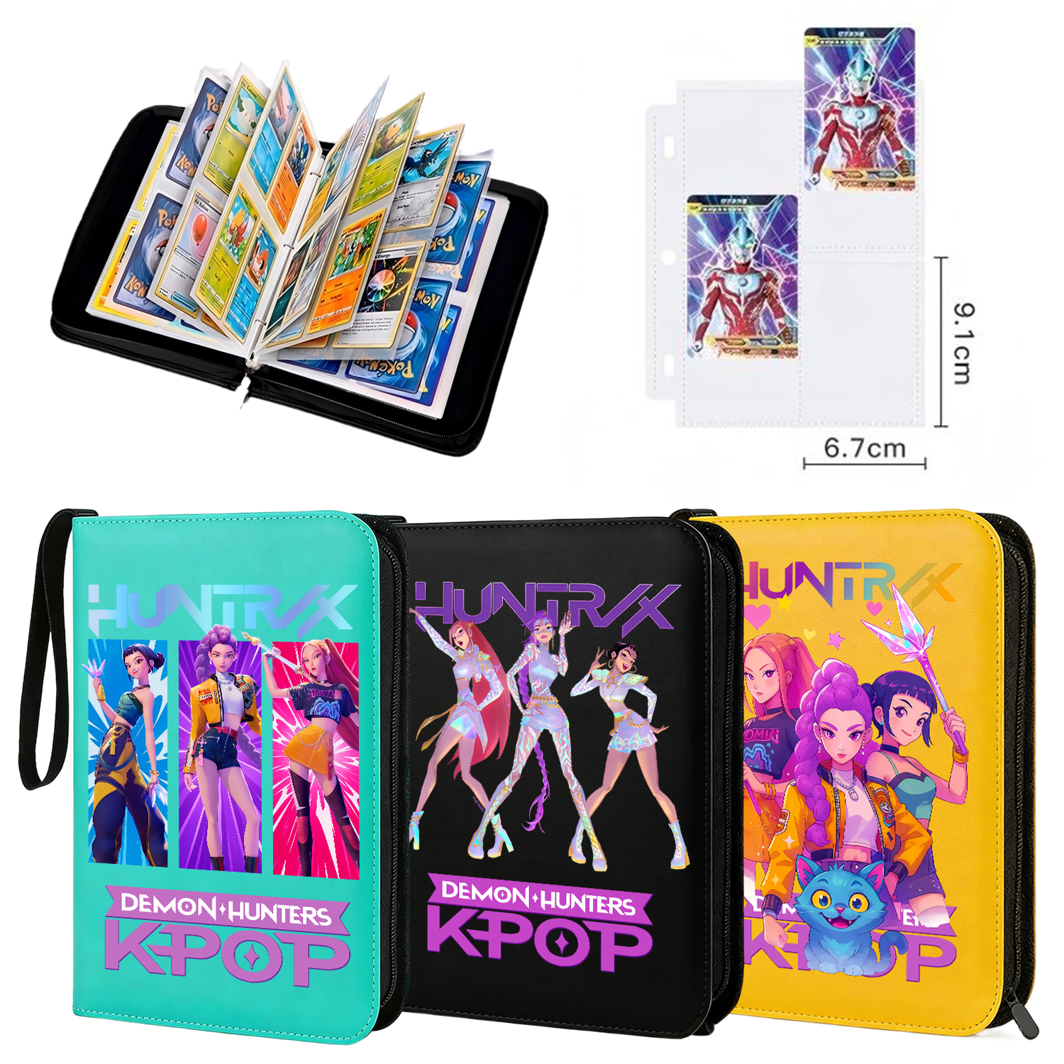 Card Sleeves Protector - kpop Demon Hunters Zipper Album Card