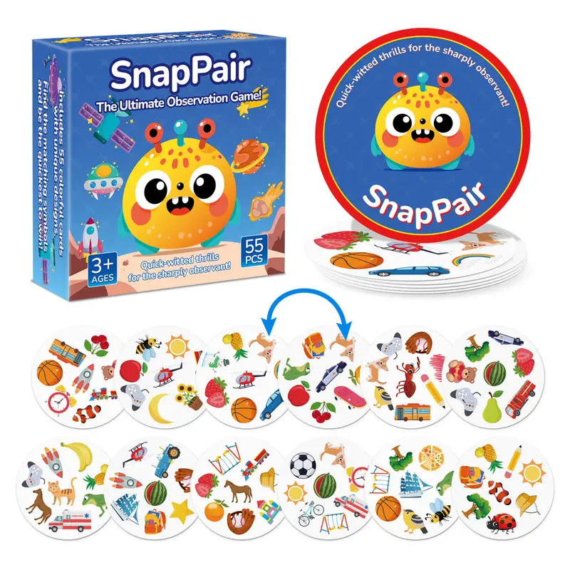 Cooperative Card Game - Matching game, includes 55 cards, a