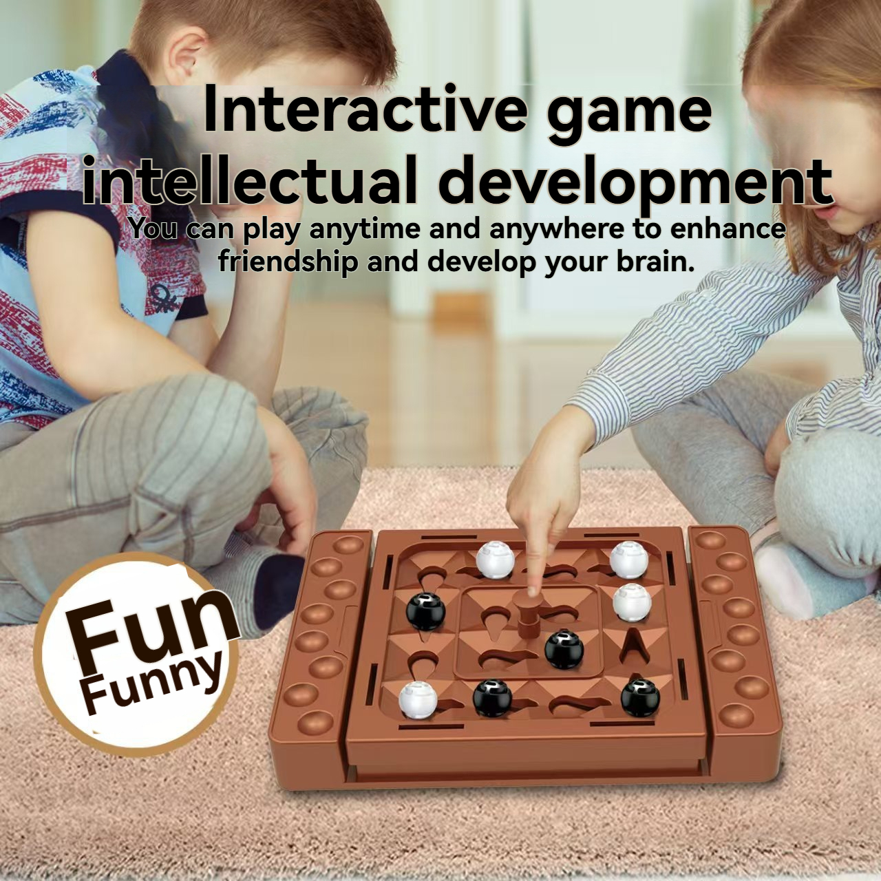 Board Game For 3 Players - Orbital Logic Chess,One-Click Rotating Track,2 Player