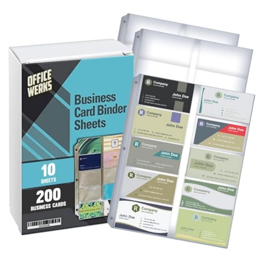 Business Card Sleeves for 3 Ri - مراجعة Card Sleeves Protector وسعره
