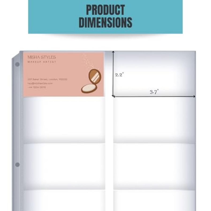 Business Card Sleeves for 3 Ri - مراجعة Card Sleeves Protector وسعره