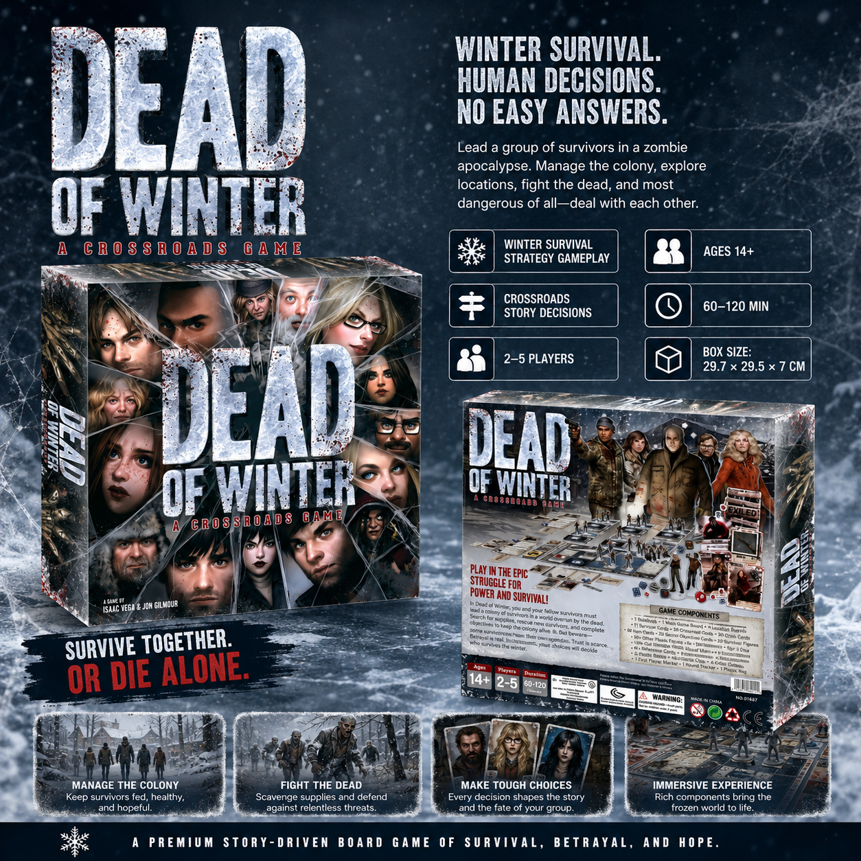 Dead of Winter Crossroads Zomb - مراجعة Board Game Zombie Survival وسعره