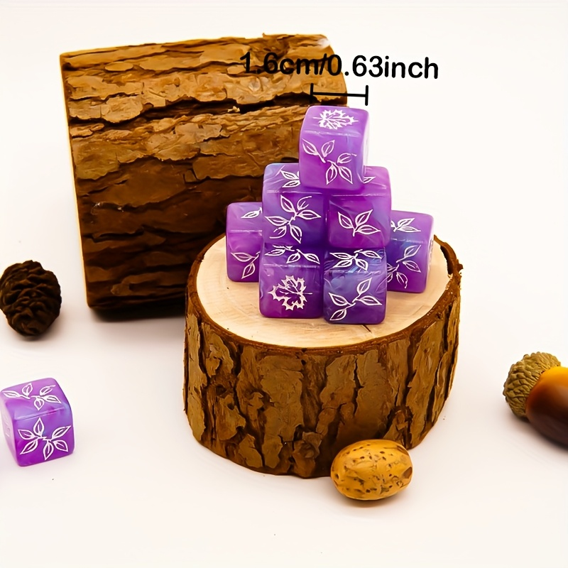 10PCS Unique Maple Leaf Dice S - مراجعة Board Game Unmatched وسعره