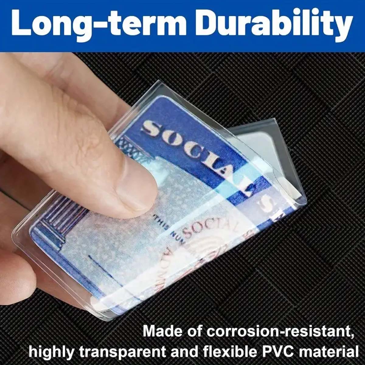 6/12Pcs PVC Social Security Ca - مراجعة Card Sleeves Protector وسعره