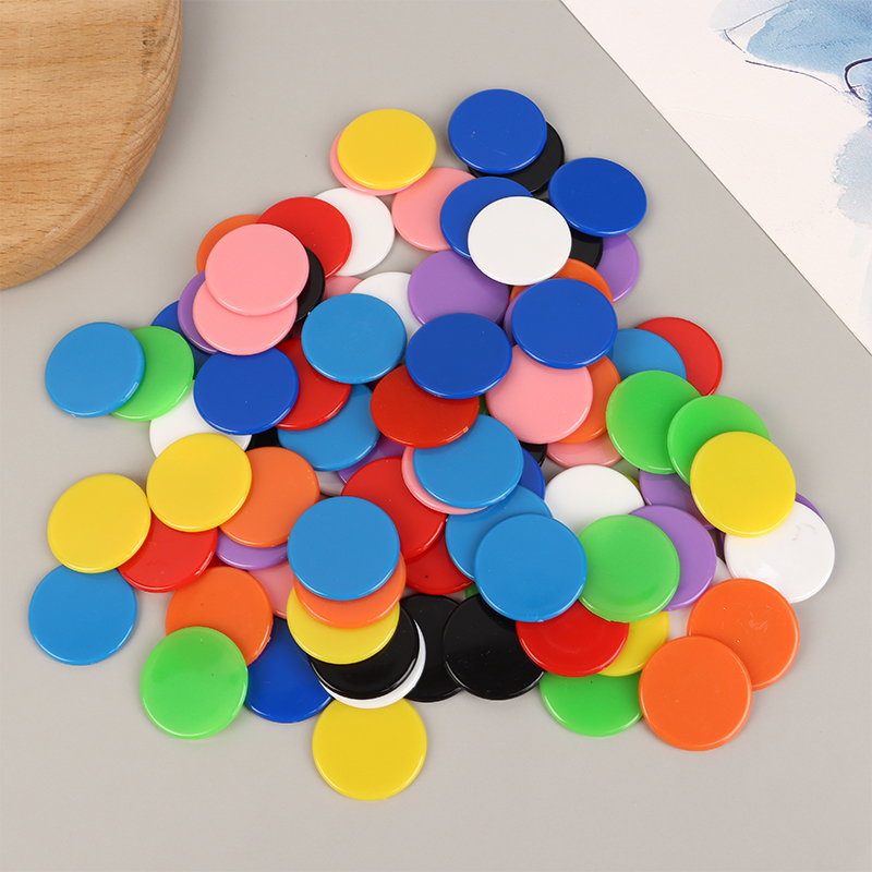 100Pcs 25mm Montessori Learnin - مراجعة Board Game With Chips وسعره
