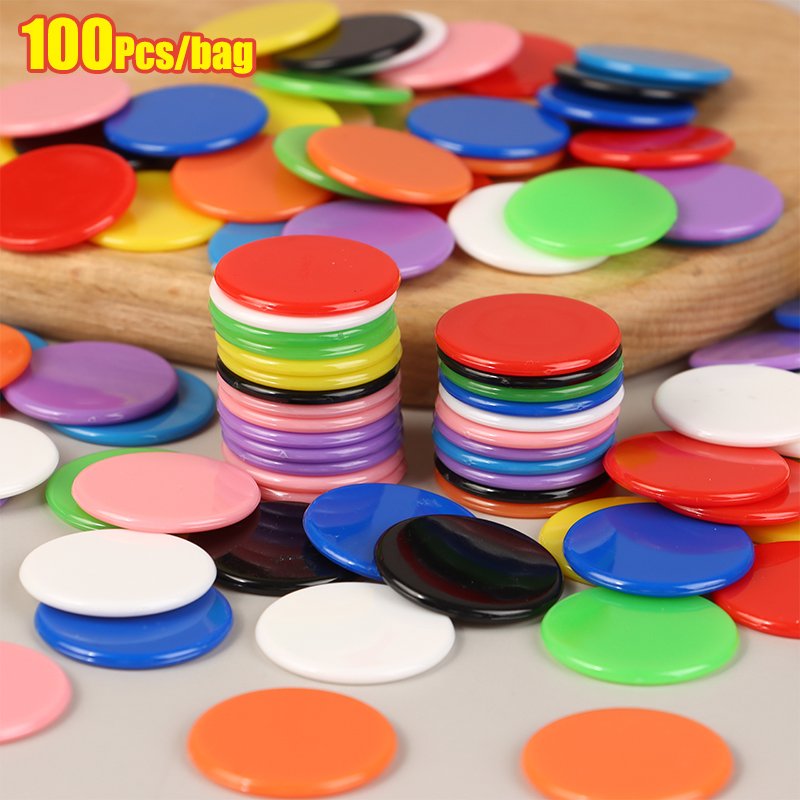 100Pcs 25mm Montessori Learnin - مراجعة Board Game With Chips وسعره