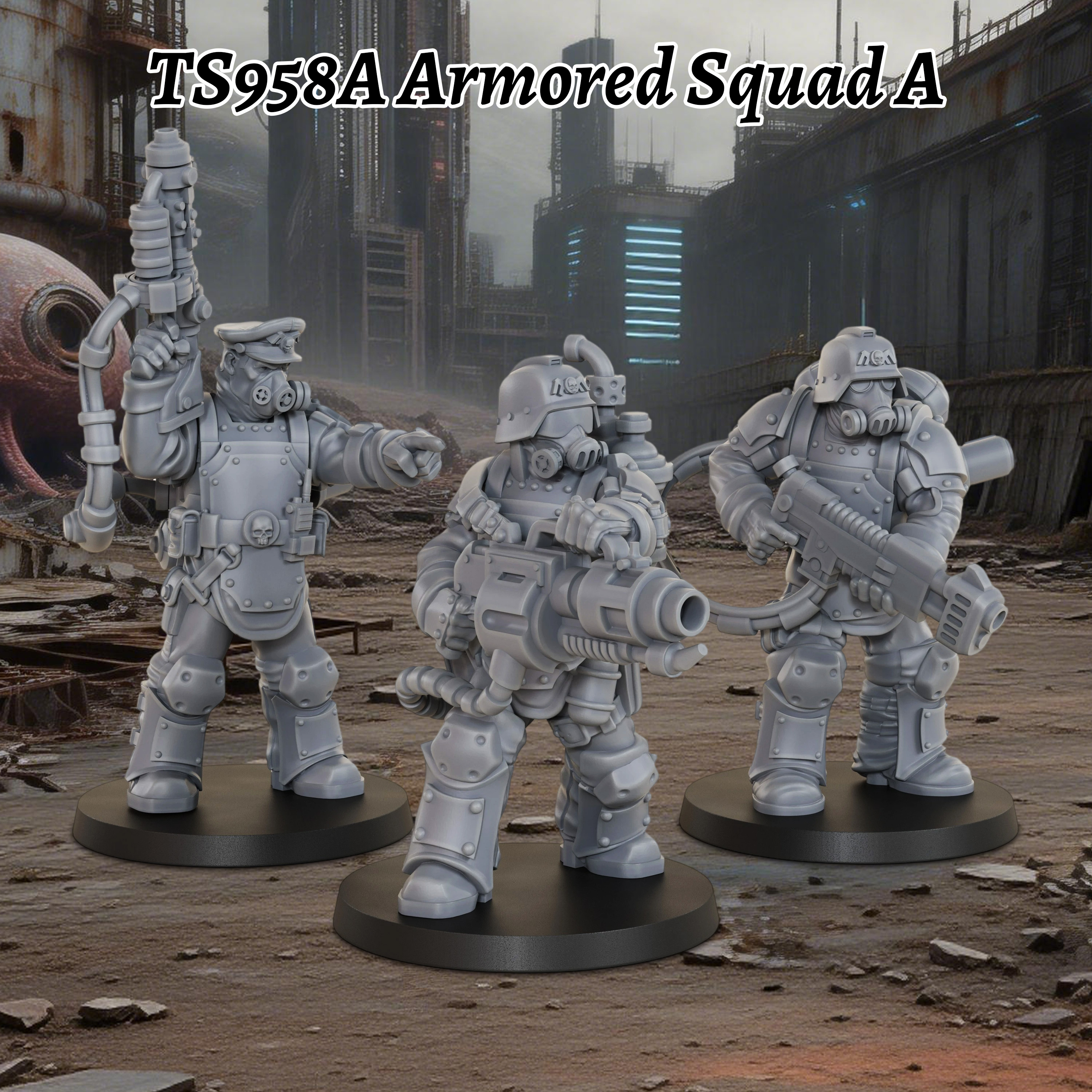 Sci-Fi Armored Squad Miniature - مراجعة Board Game Zombie وسعره