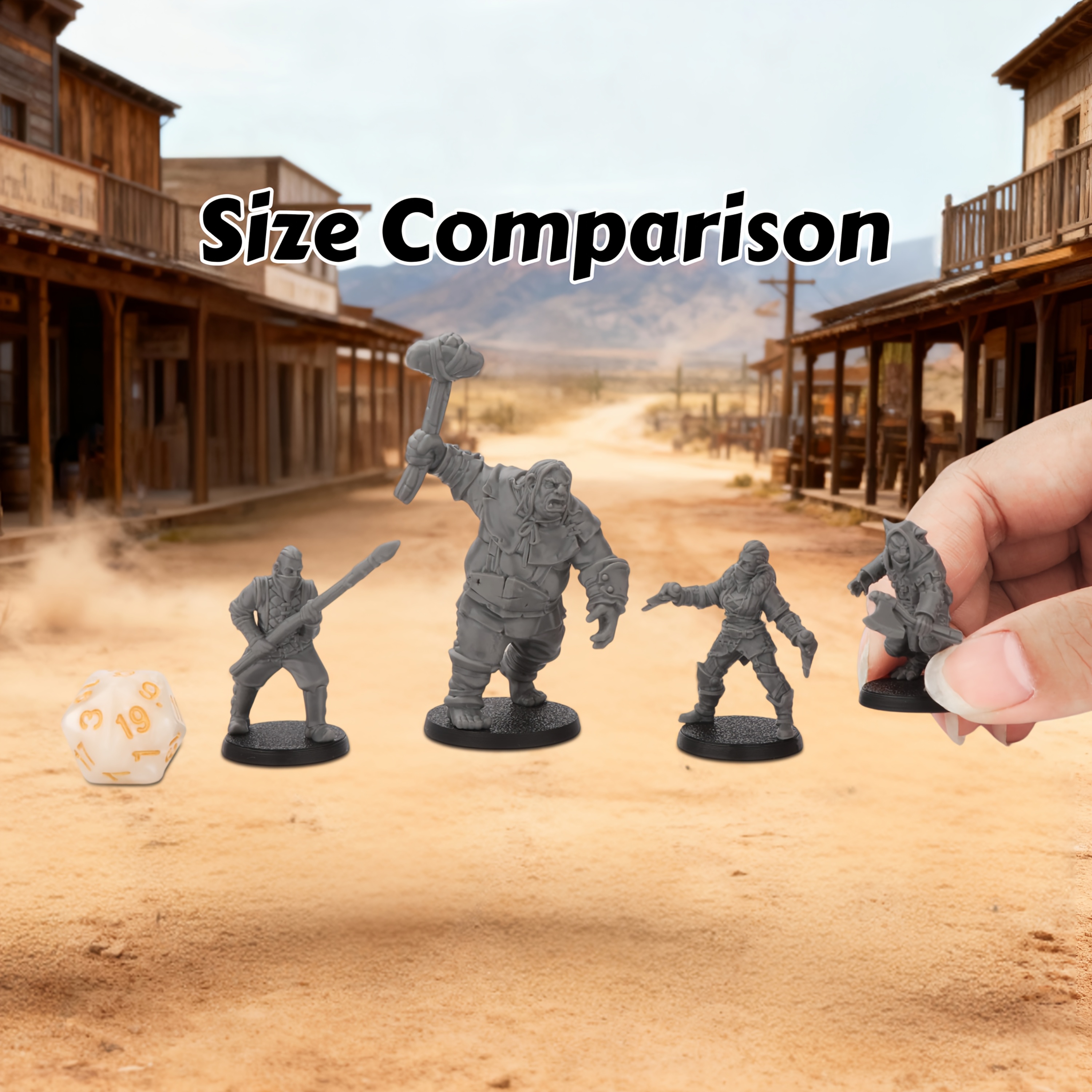4pcs RPG Bandit Miniature - Fa - مراجعة Board Game Zombie وسعره