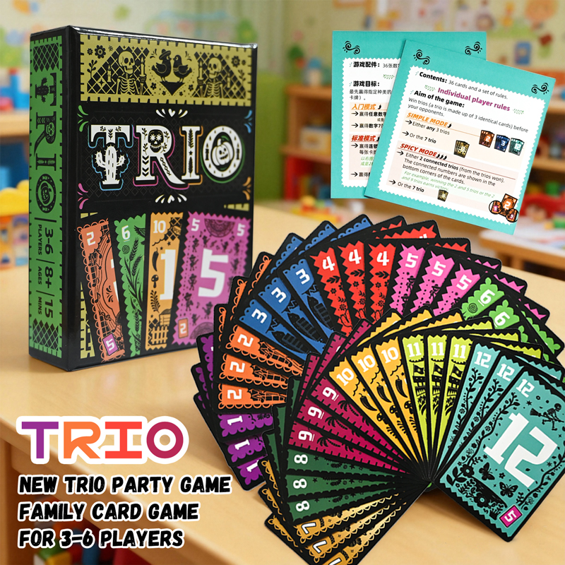 Strategic Card Board Game TRIO - مراجعة Board Game For 3 Players وسعره