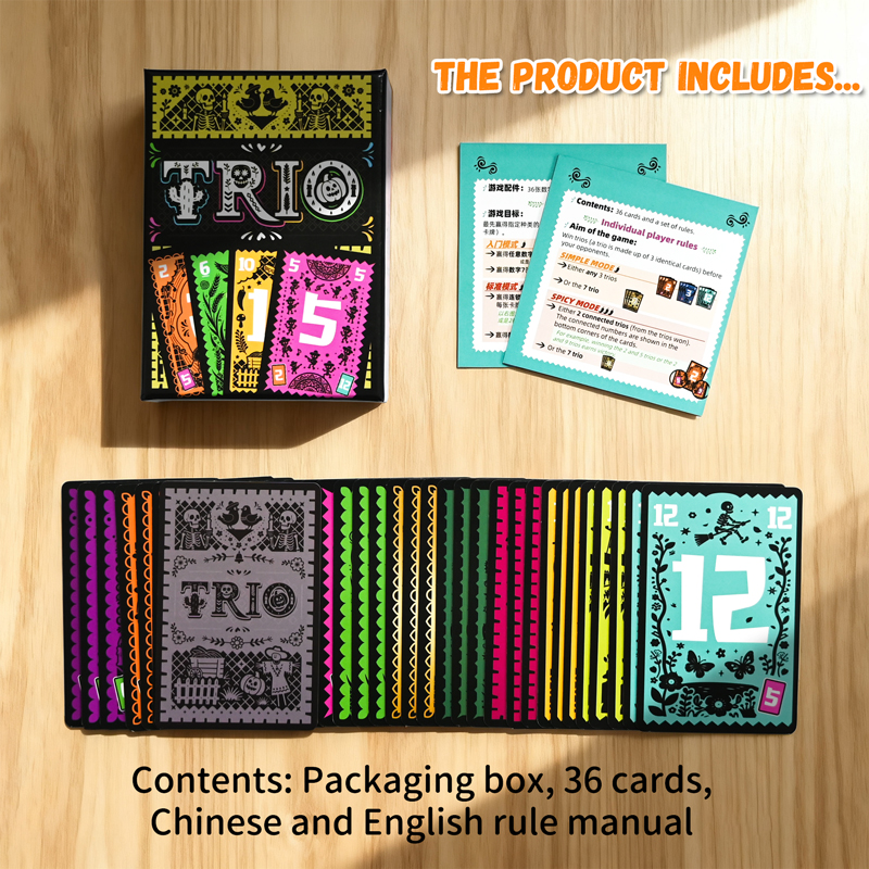 Strategic Card Board Game TRIO - مراجعة Board Game For 3 Players وسعره