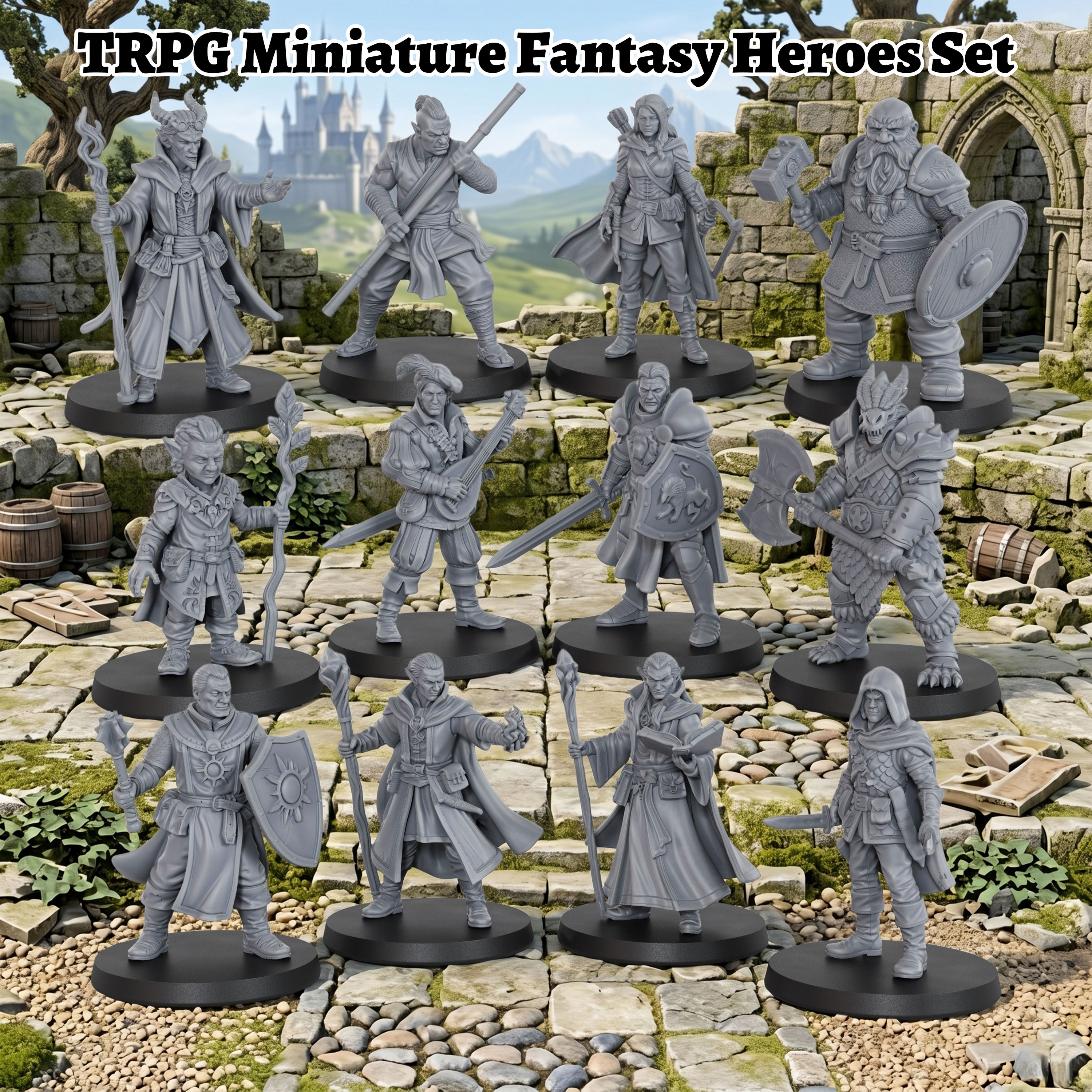 Heroes Mini Set 25mm/1:64 Scal - مراجعة Board Game Zombie وسعره