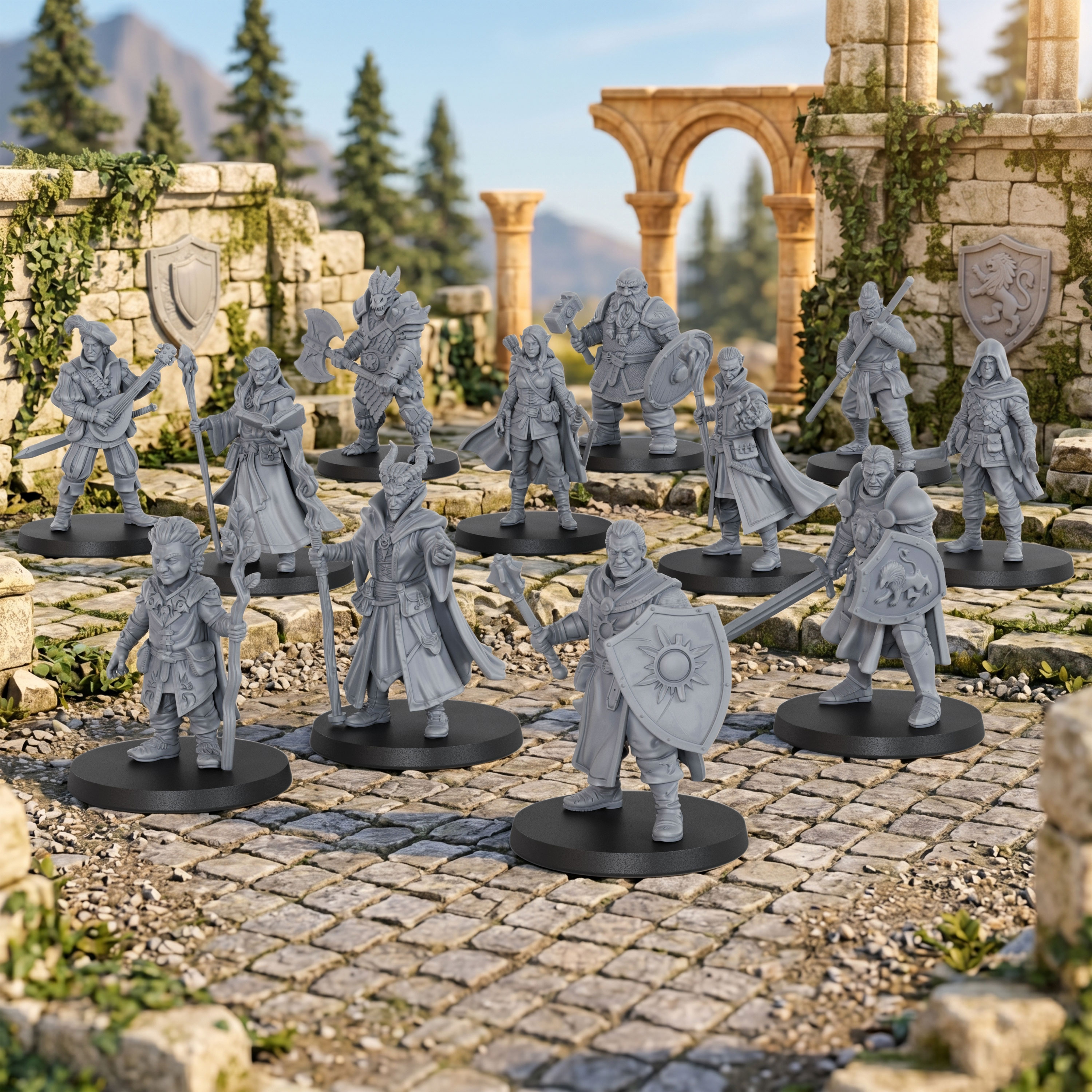 Heroes Mini Set 25mm/1:64 Scal - مراجعة Board Game Zombie وسعره