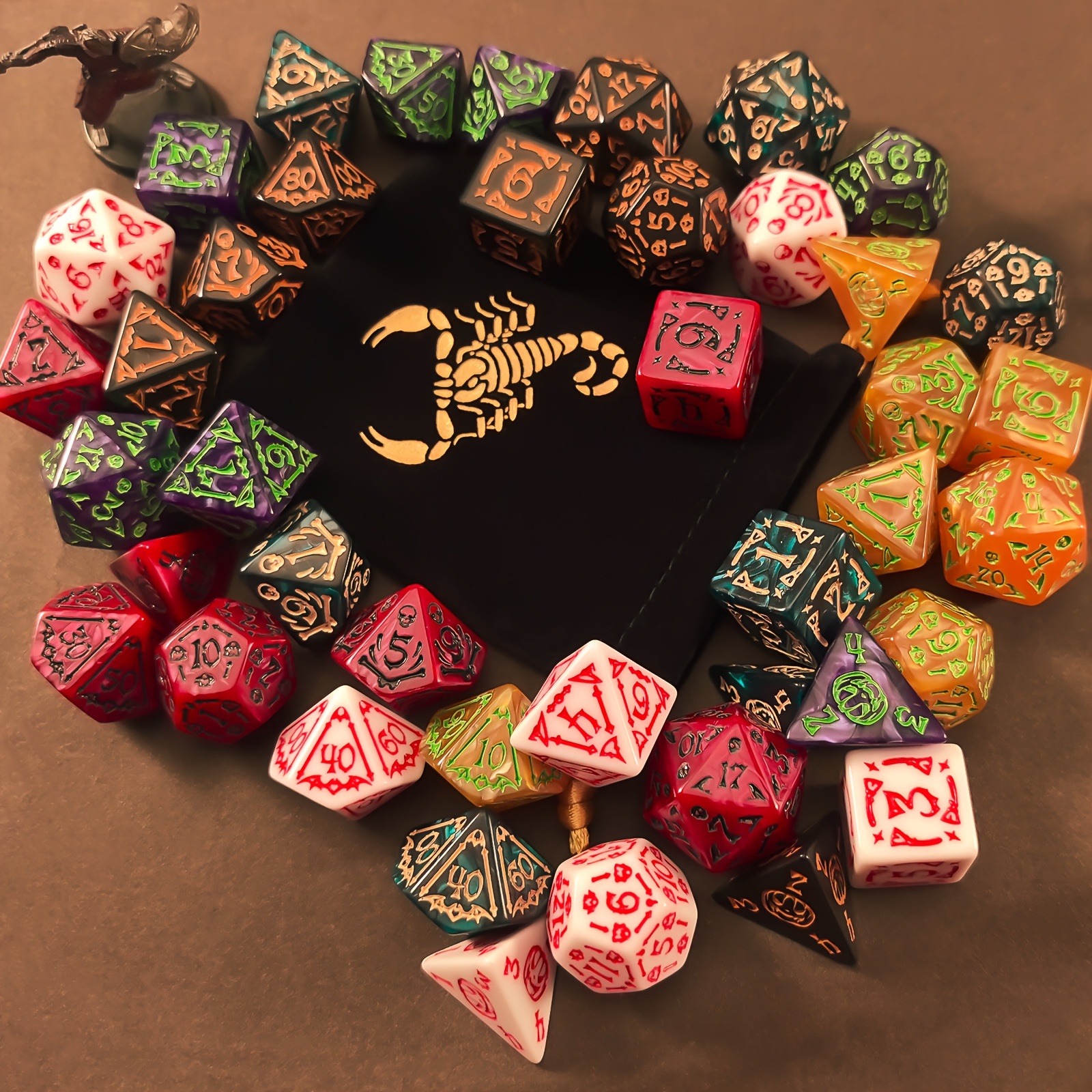 DND Dice Set -7pc Halloween Po - مراجعة Board Game Master وسعره