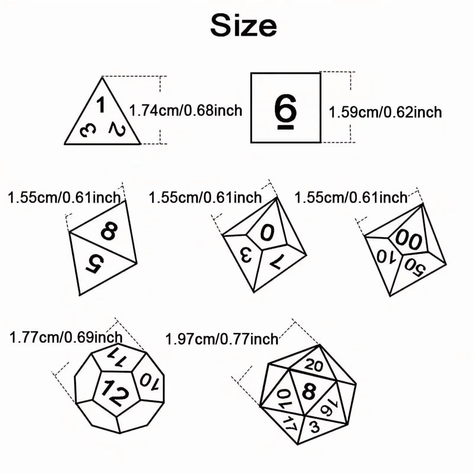 DND Dice Set -7pc Halloween Po - مراجعة Board Game Master وسعره