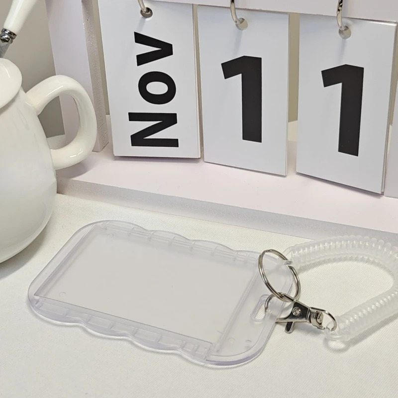 Photocard Holder Key Chain INS - مراجعة Card Sleeves Protector وسعره