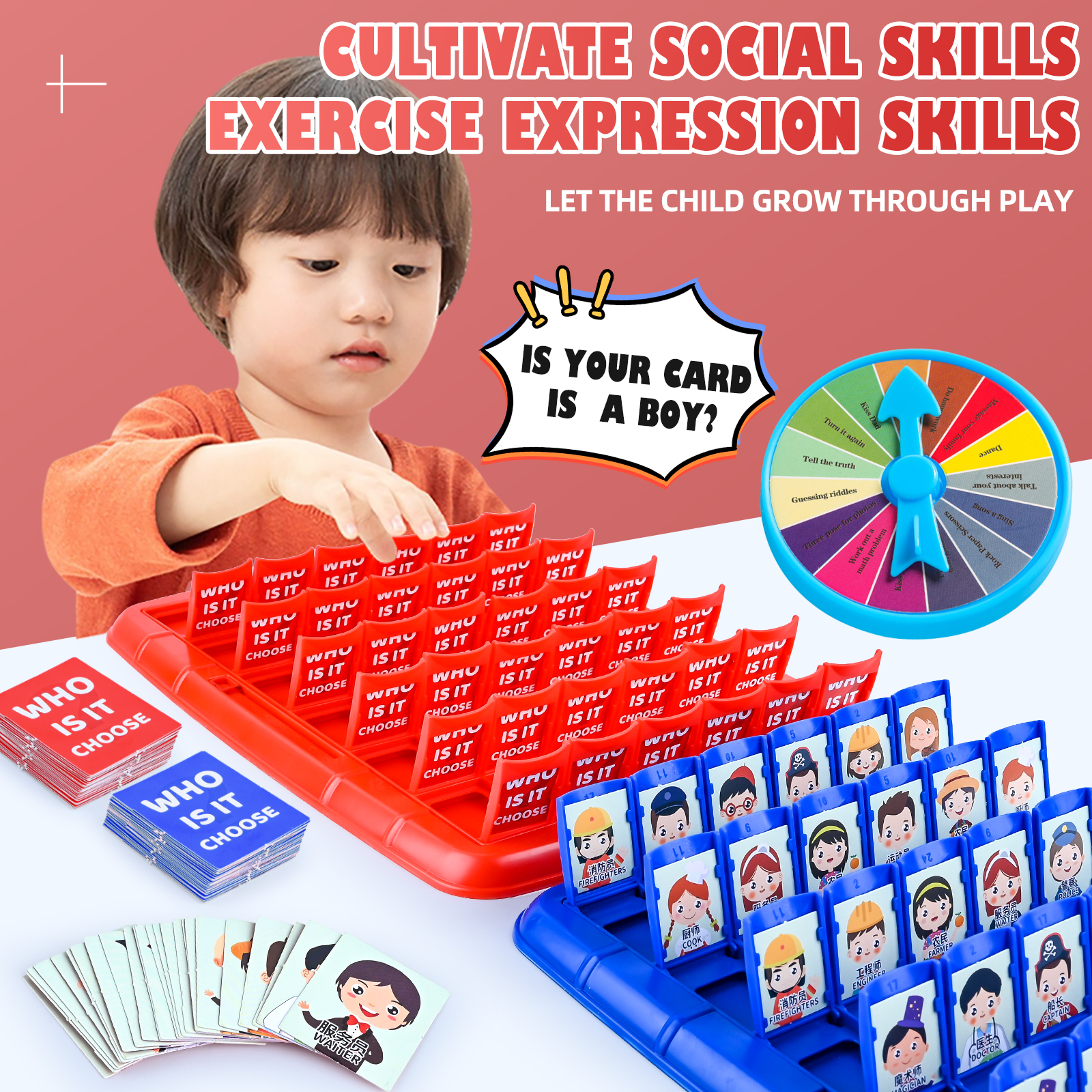 Guess Who I Am, Children'S Puz - مراجعة Board Game For 3 Players وسعره