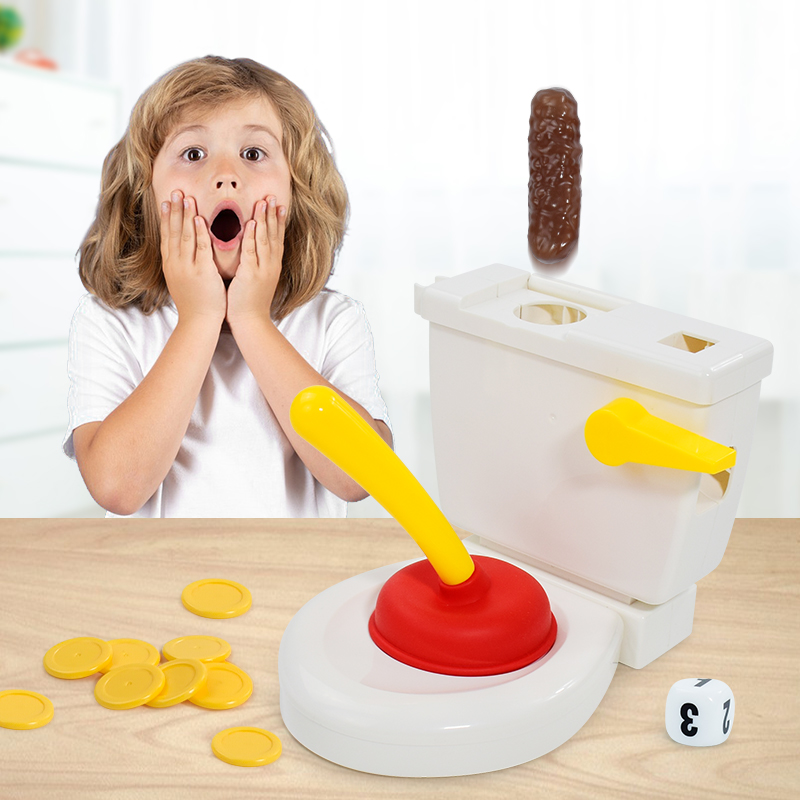 Funny Toilet Trick Toy party g - مراجعة Board Game For 3 Players وسعره