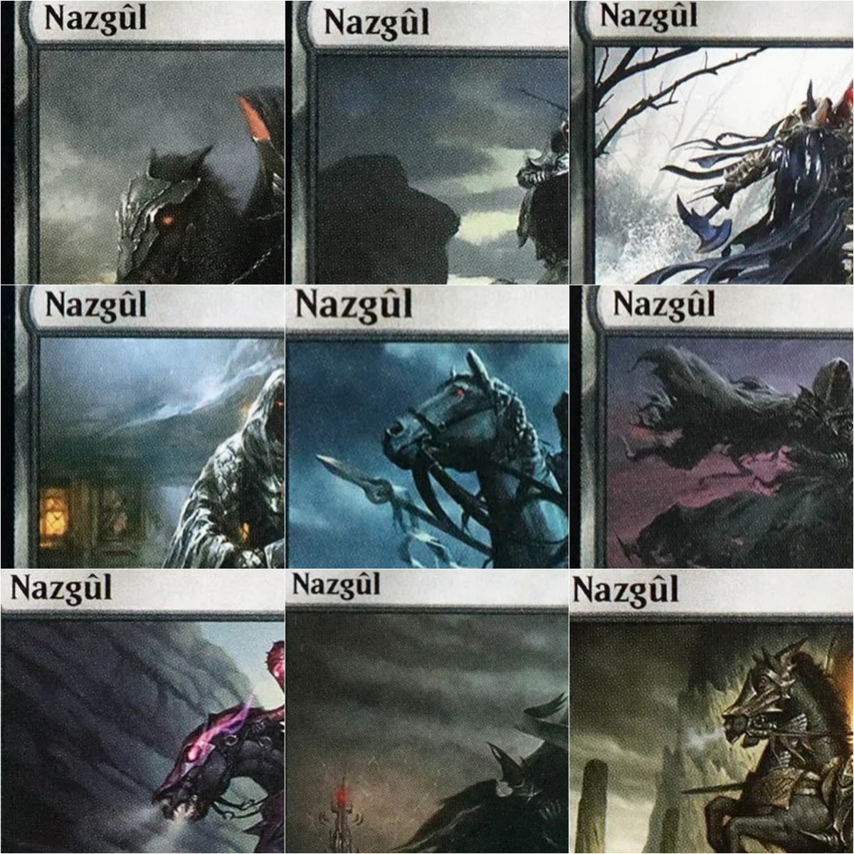Foil/Holo Nazgûl sets TCG Magi - مراجعة Board Game Master وسعره