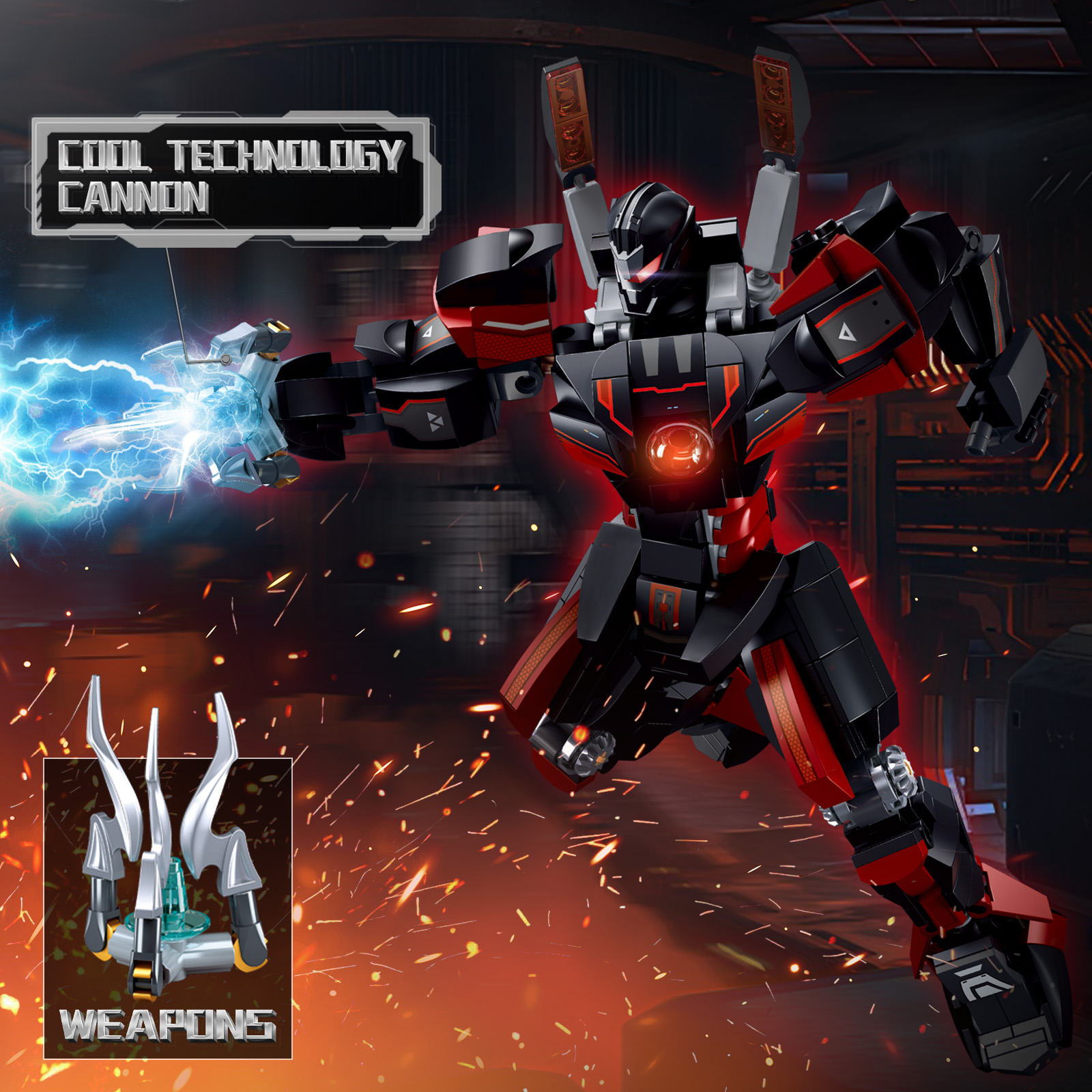 585PCS Dark Wanderer Mecha Bui - مراجعة Board Game Unmatched وسعره