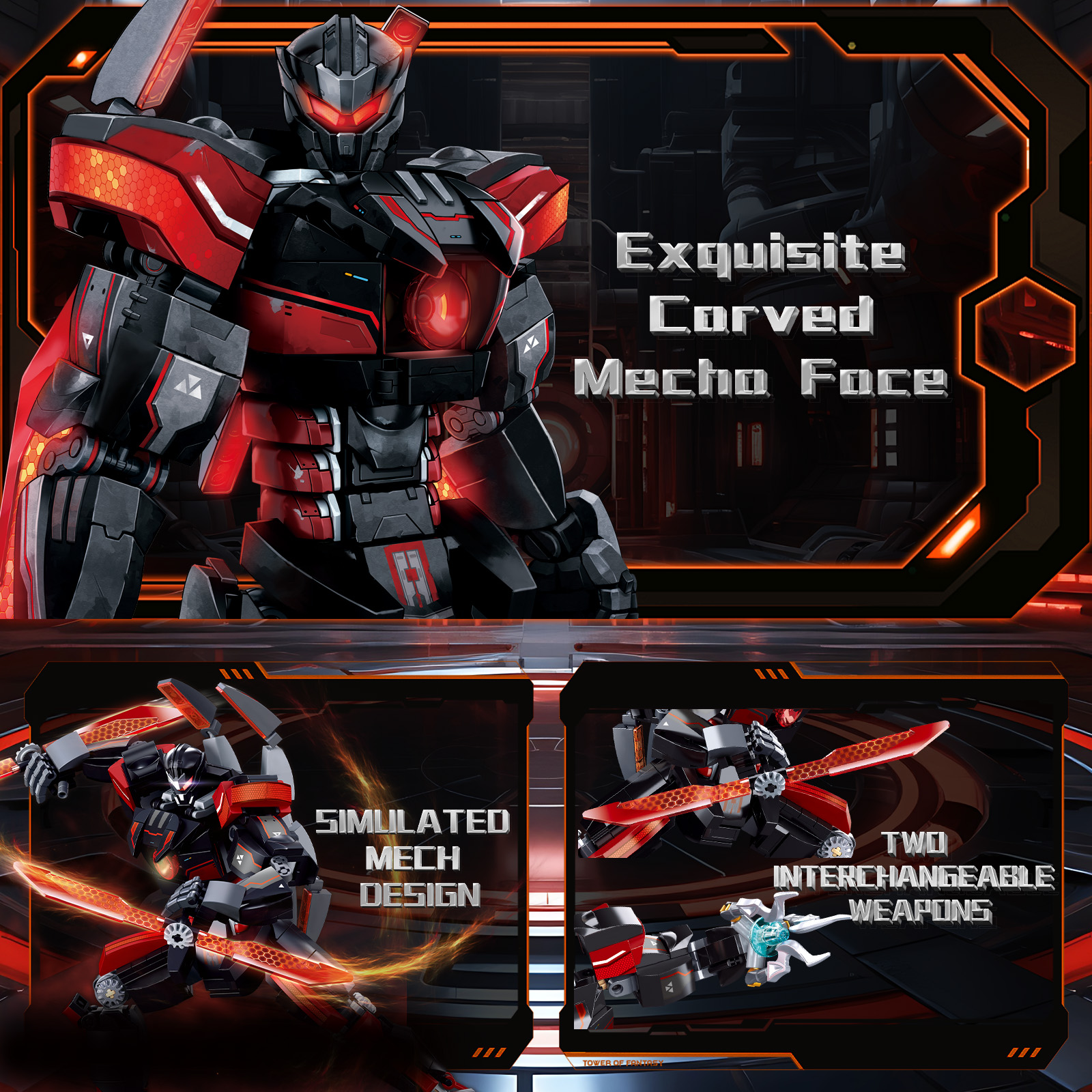 585PCS Dark Wanderer Mecha Bui - مراجعة Board Game Unmatched وسعره