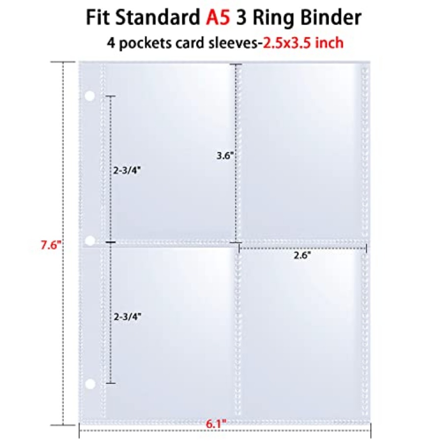 400 Pockets 2.5x3.5 Trading Ca - مراجعة Card Sleeves Protector وسعره