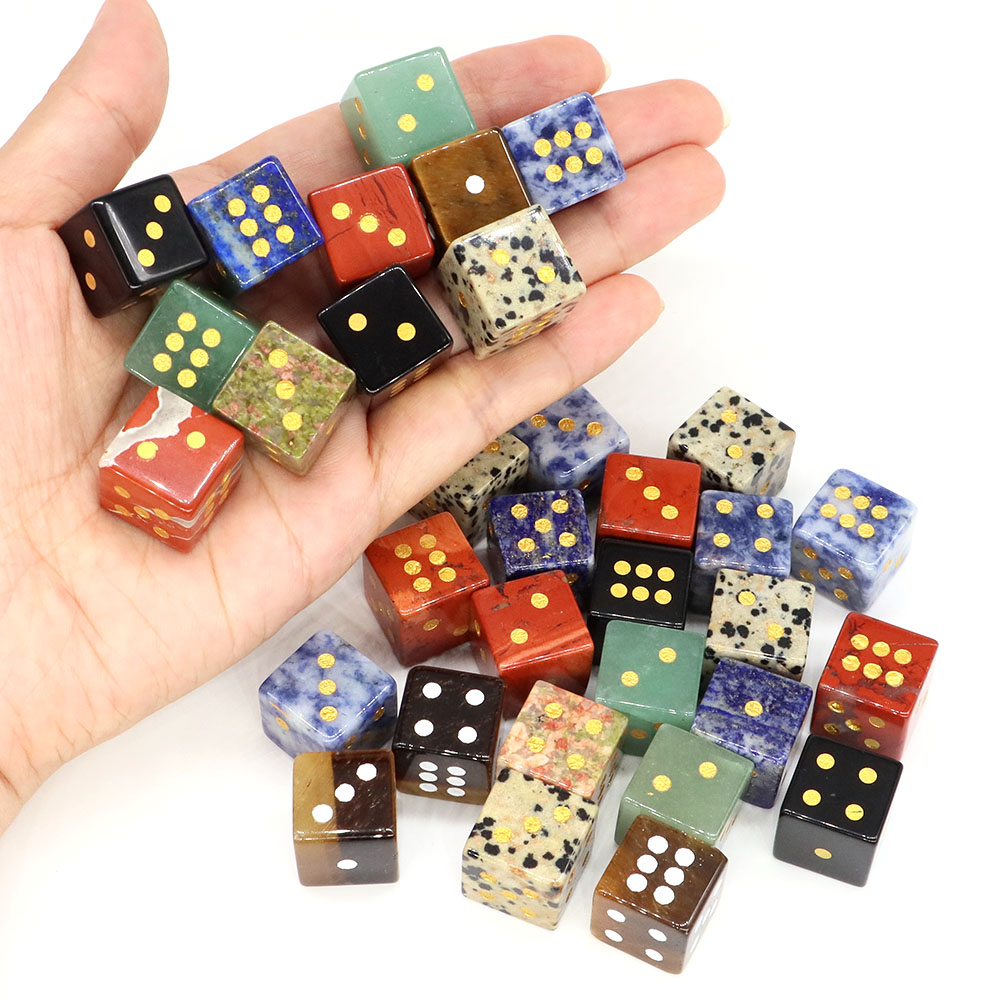 15mm Natural Stone Six Sided D - مراجعة Board Game Digital وسعره