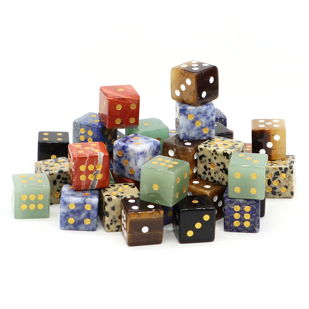 15mm Natural Stone Six Sided D - مراجعة Board Game Digital وسعره